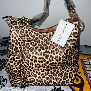 Jen & Co. Leopard Print Shoulder Bag